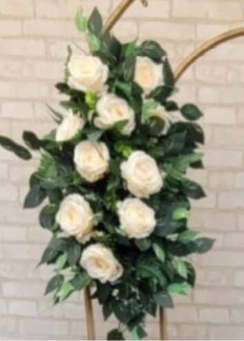 Arranjo Creme -  Painel - lucia mendonça decoraçoes