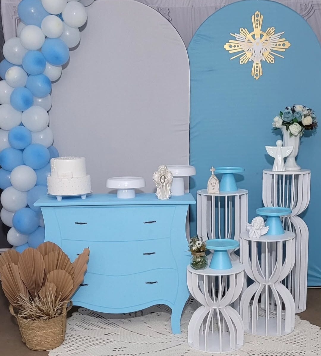 Batizado Azul - lucia mendonça decoraçoes
