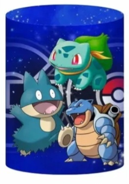 Capa Cilindro Pokemon Azul - M - lucia mendonça decoraçoes