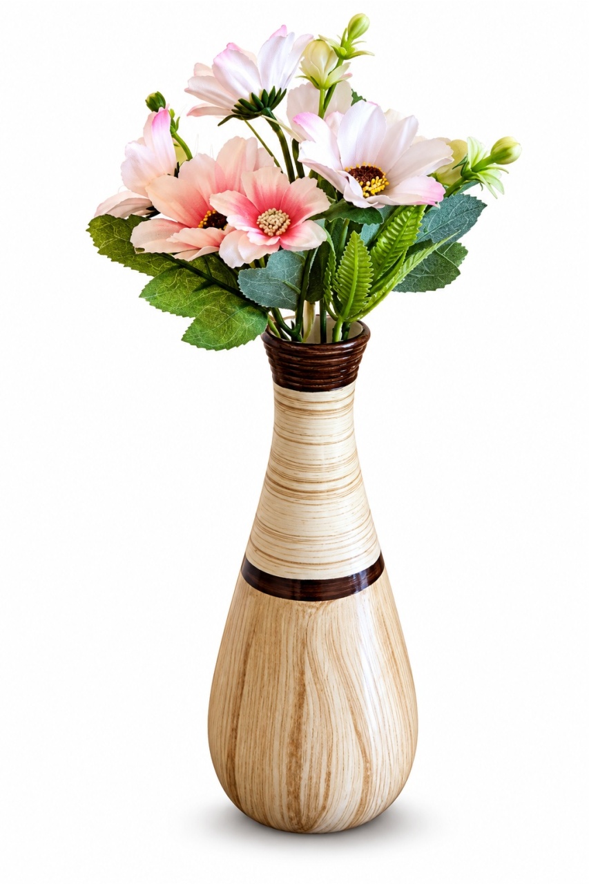 Vaso Cerâmica E Arranjo P - lucia mendonça decoraçoes