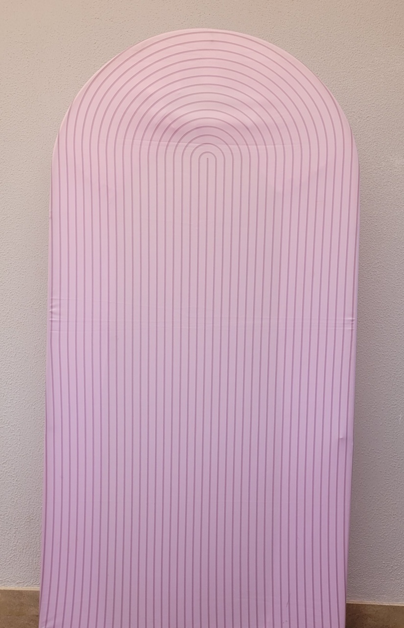 Capa Painel Retangular Ripado Rosa Clean - lucia mendonça decoraçoes