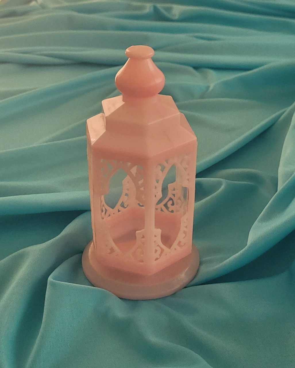 Mini Lanterna Sextavada Rosa - lucia mendonça decoraçoes