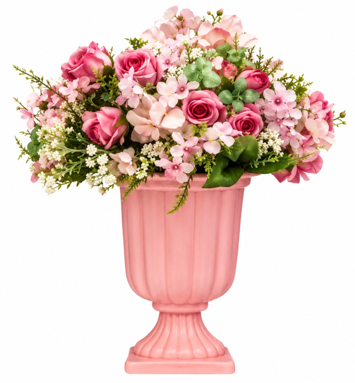 Arranjo Rosa Pp + Vaso Pp - lucia mendonça decoraçoes