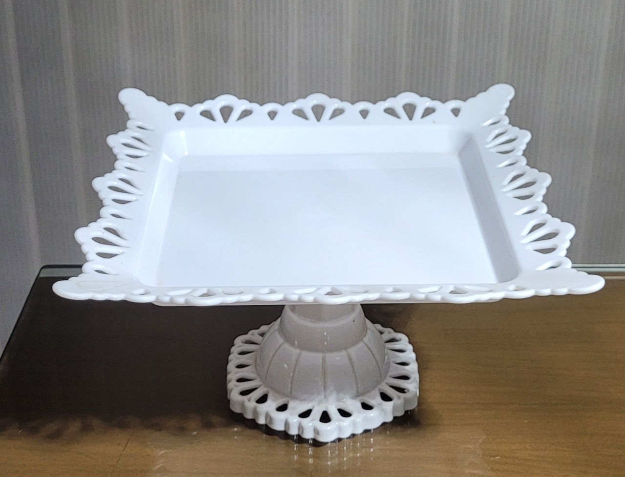 Porta Doces - Branco Quadrado - lucia mendonça decoraçoes