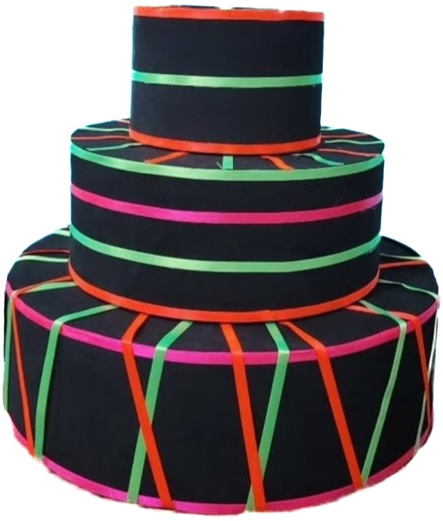 Bolo Neon - lucia mendonça decoraçoes