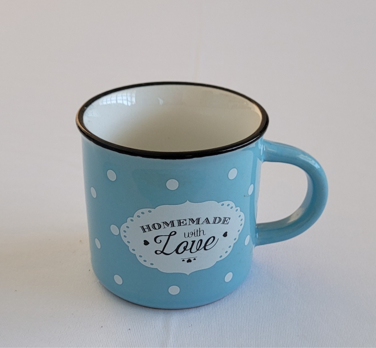 Caneca  Poá- Azul - lucia mendonça decoraçoes