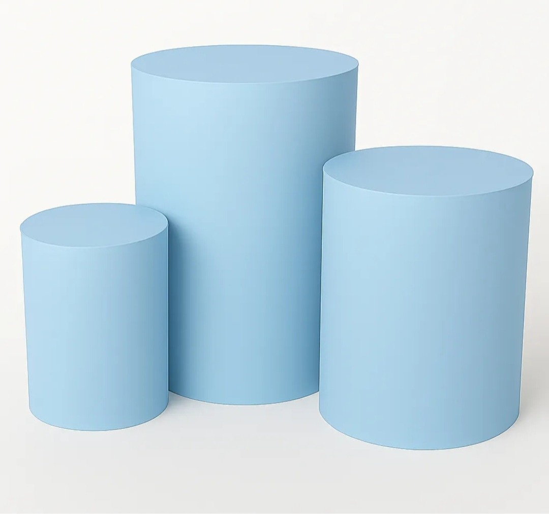 Capa Cilindro - Azul Bebê  - lucia mendonça decoraçoes