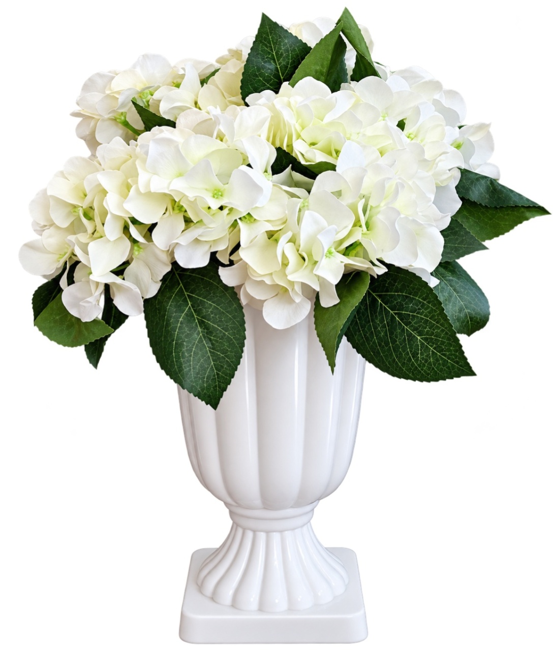 Vaso G + 4 Hastes Para Arranjo Branco - lucia mendonça decoraçoes