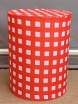 Capa Cilindro Quadriculado Vermelho - M - imagem 1