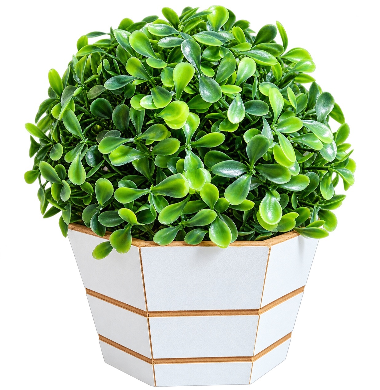 Cachepot Branco + Buchinho Pp - lucia mendonça decoraçoes