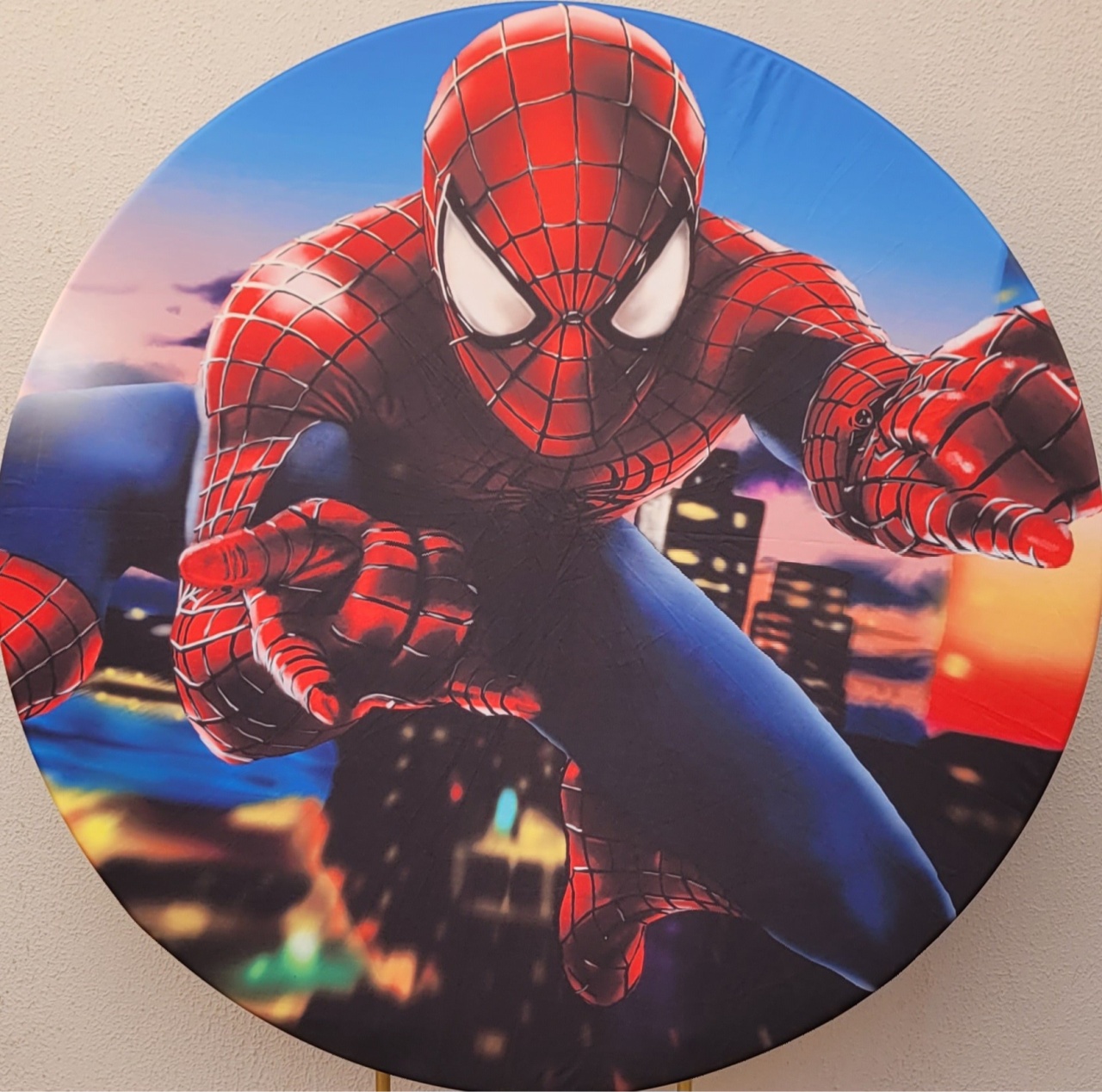 Capapainnel Redondo Homem Aranha - lucia mendonça decoraçoes