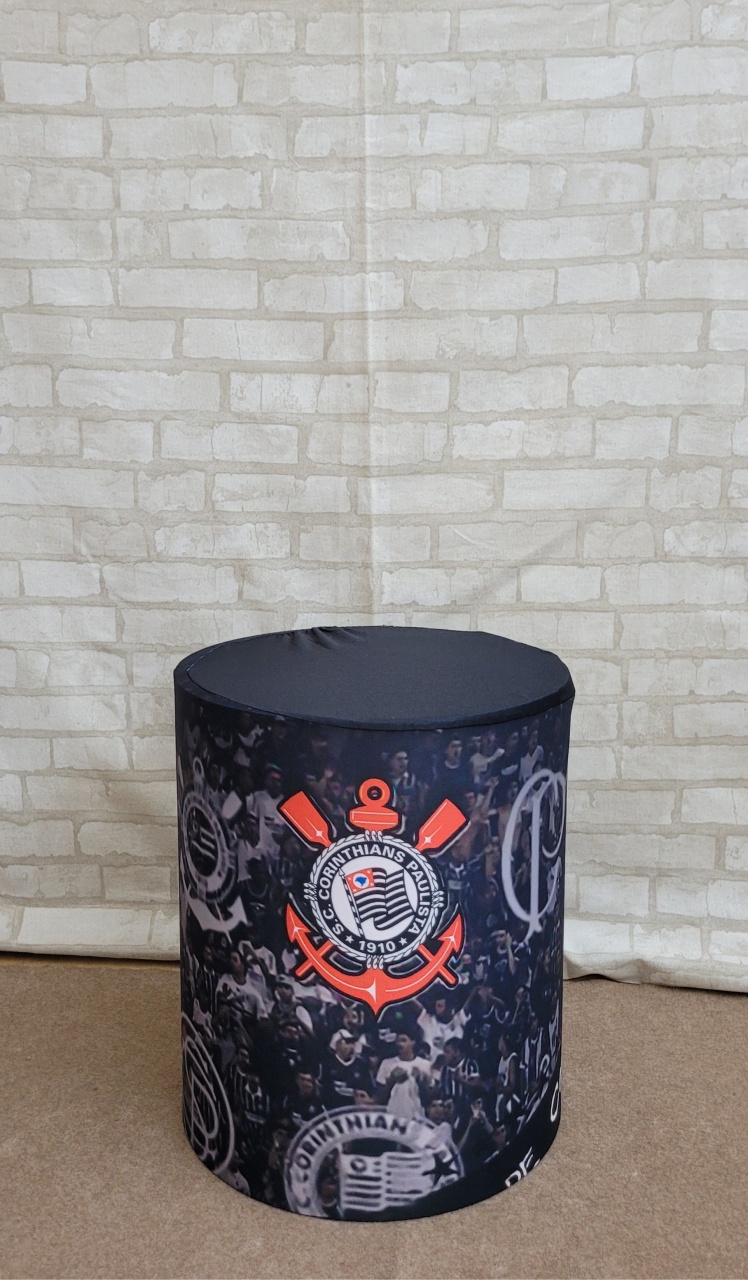 Capa Cilindro Corinthians P - lucia mendonça decoraçoes