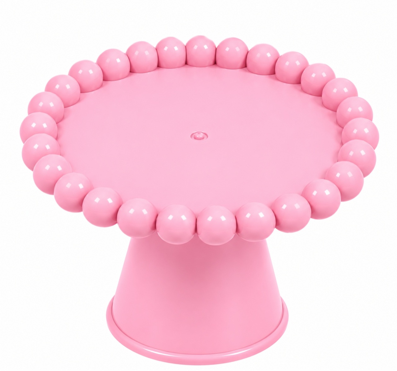 Boleira Petit Redonda - Rosa Candy - lucia mendonça decoraçoes