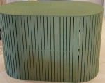 Cômoda Oval Ripada Verde Oliva - imagem 2