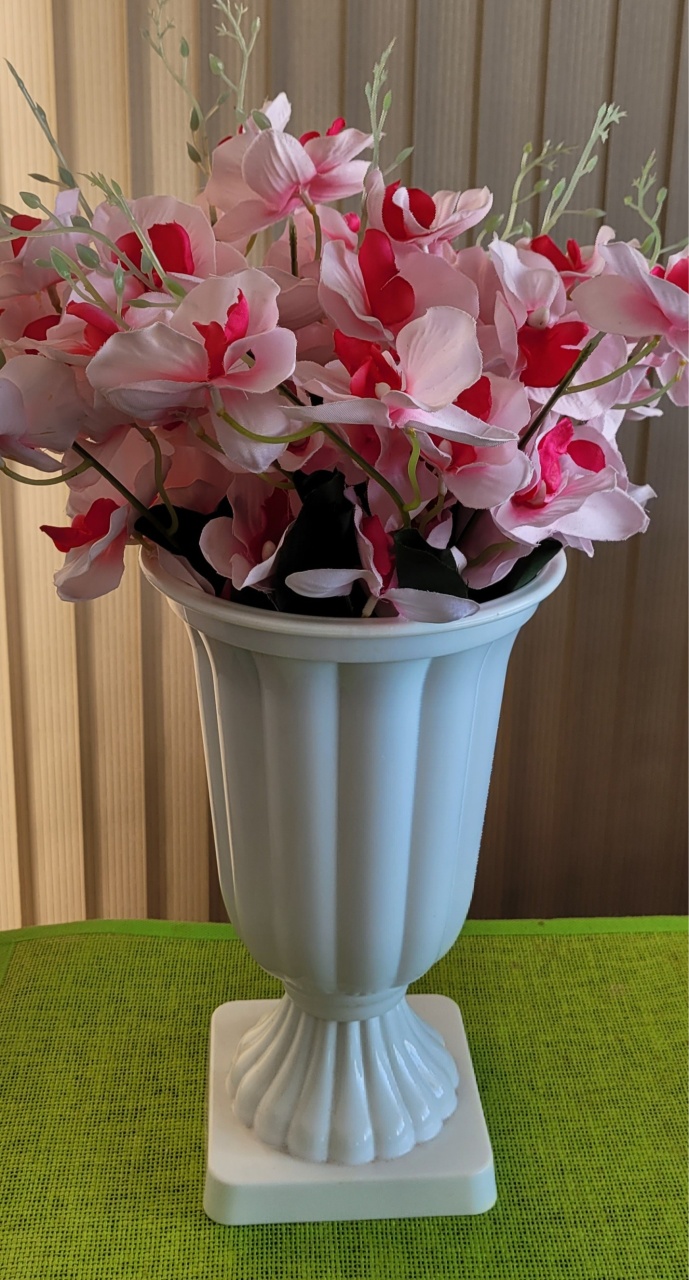 Arranjo Hastes Rosa - lucia mendonça decoraçoes