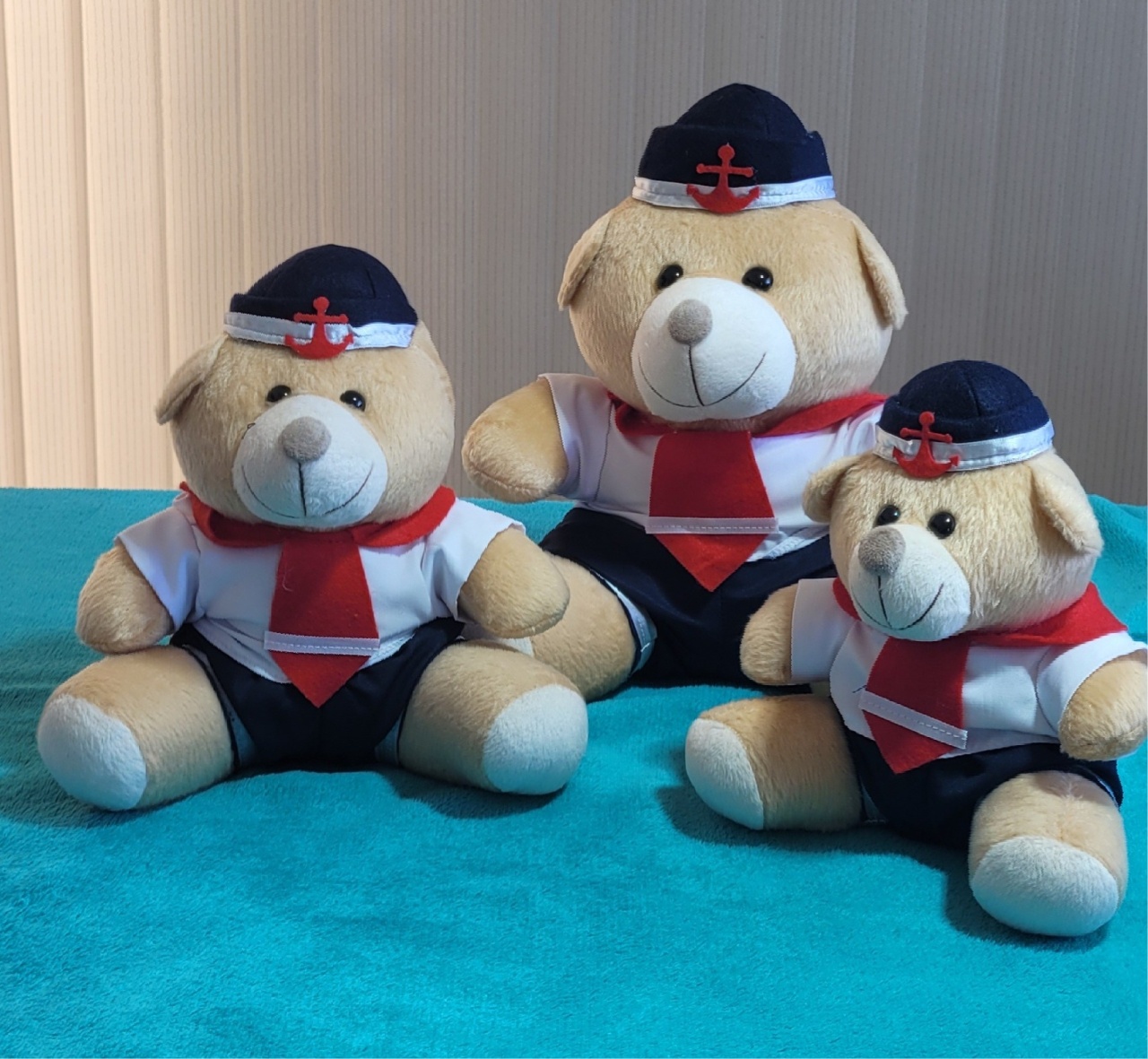 Urso Marinheiro- Trio - lucia mendonça decoraçoes