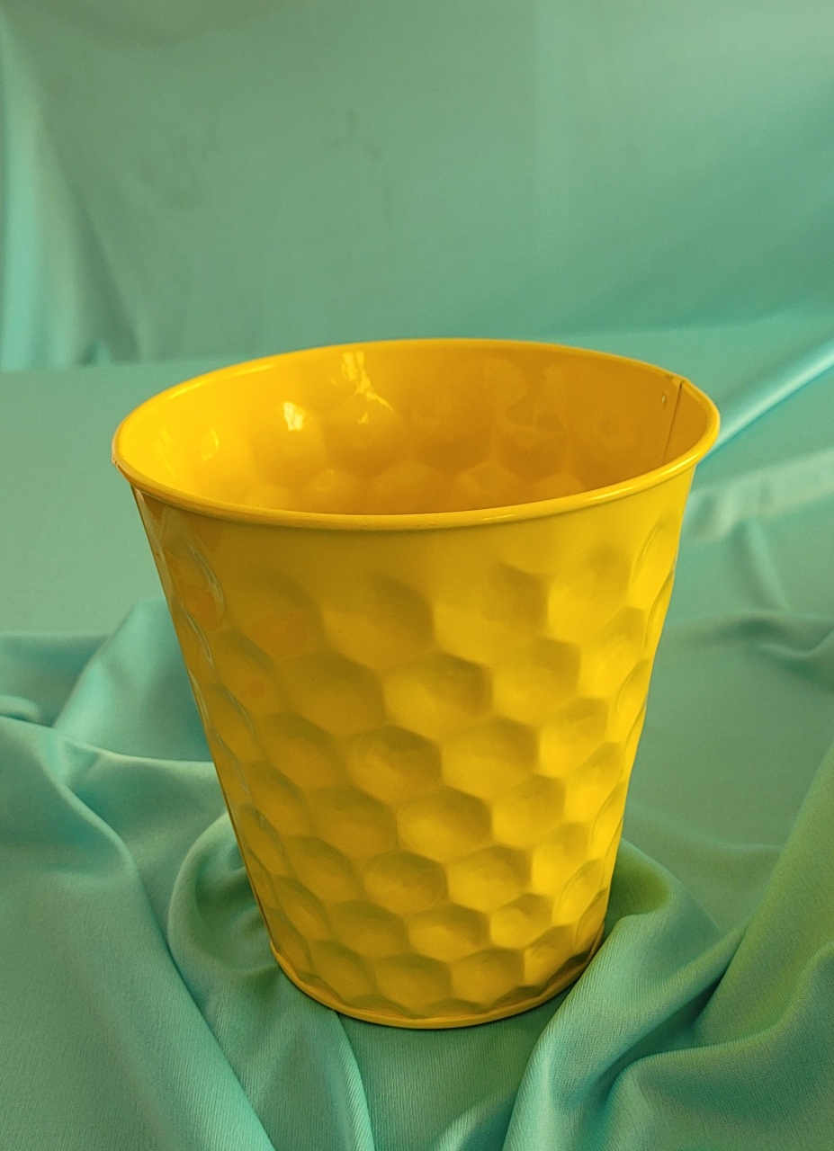 Vaso Amarelo M - lucia mendonça decoraçoes