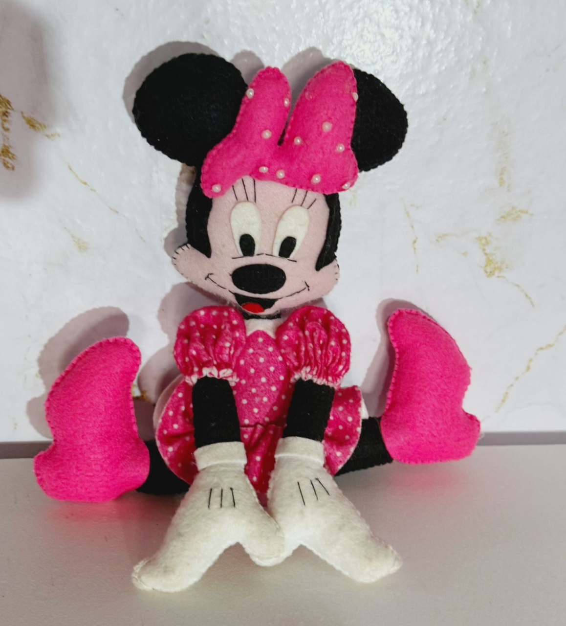 Minnie Rosa Pink Sentada - Brenda silva nascimento 
