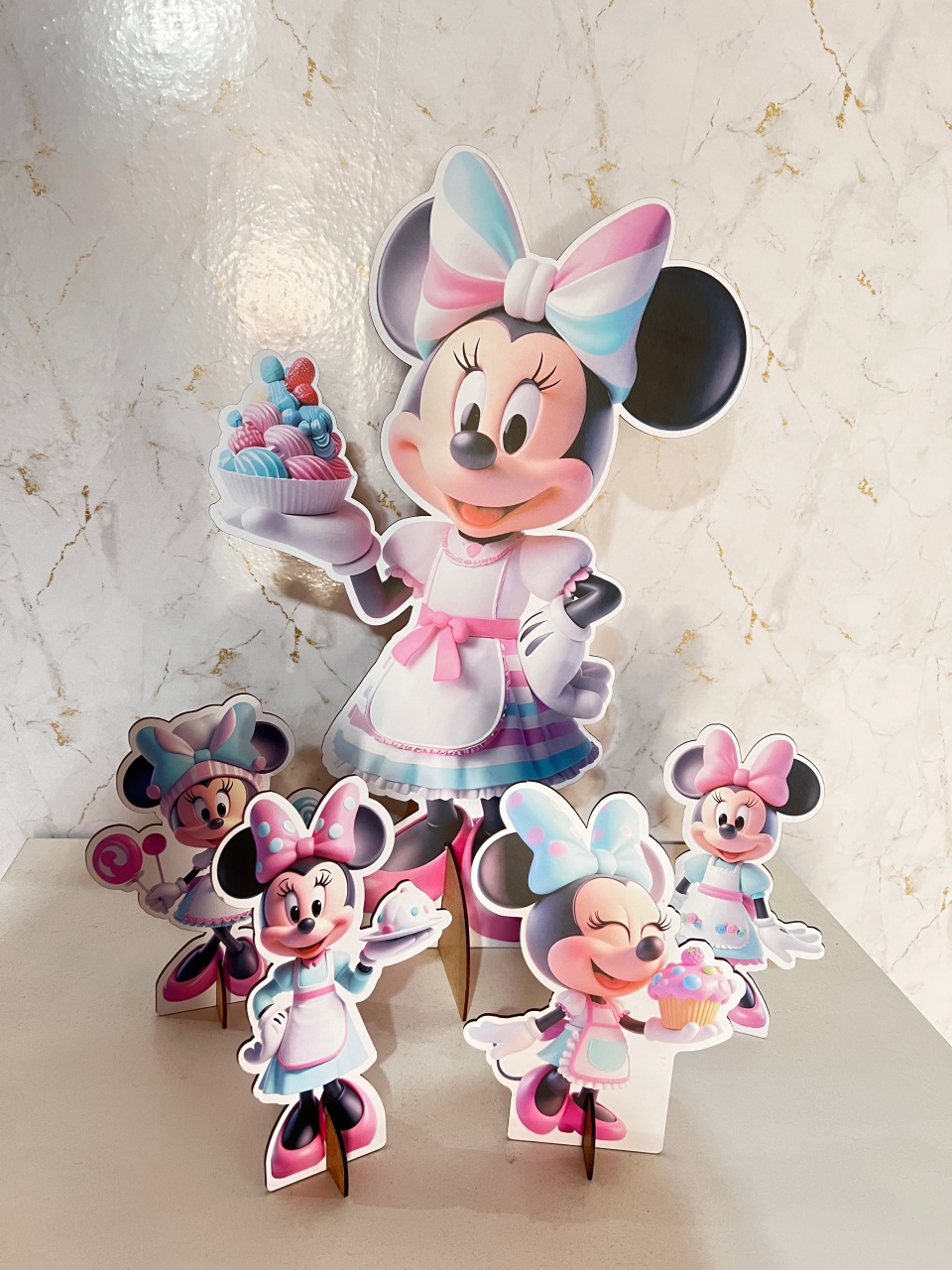 Kit Display Minnie Confeiteira - Brenda silva nascimento 