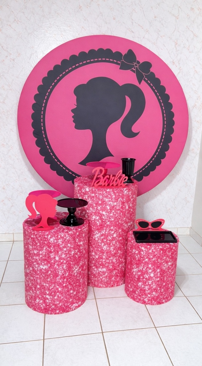 Combo Infantil Barbie Preto E Rosa - Brenda silva nascimento 