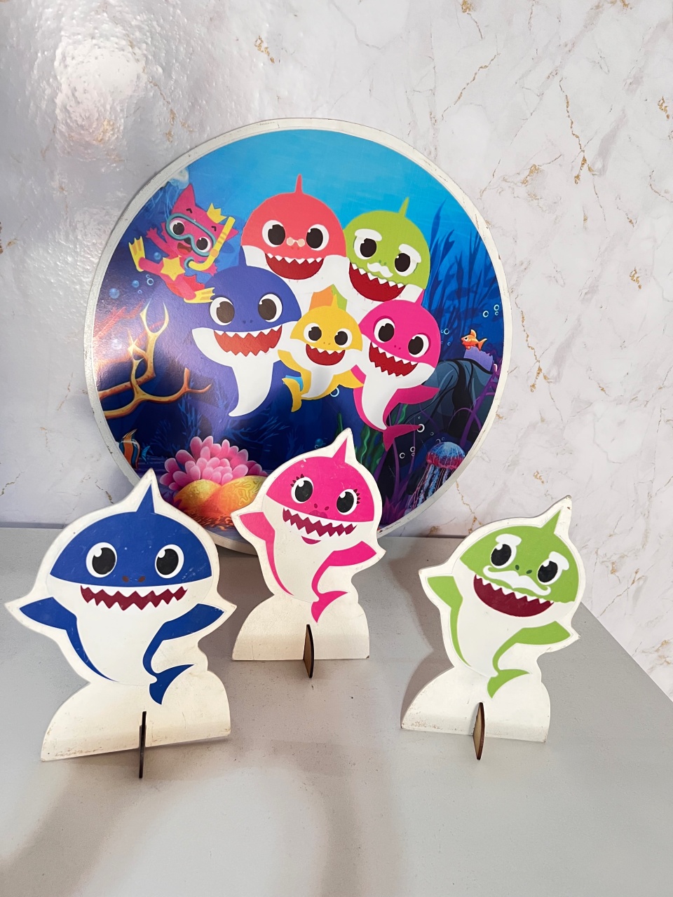 Kit Display Baby Shark - Brenda silva nascimento 