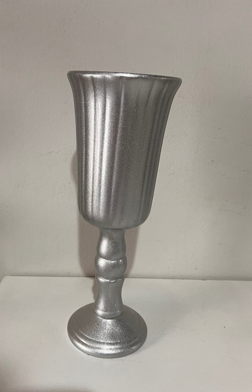 Vaso Cerâmica Prata  - Brenda silva nascimento 