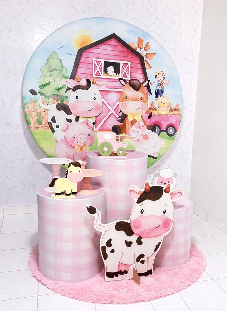 Combo Infantil Fazendinha Rosa - Brenda silva nascimento 