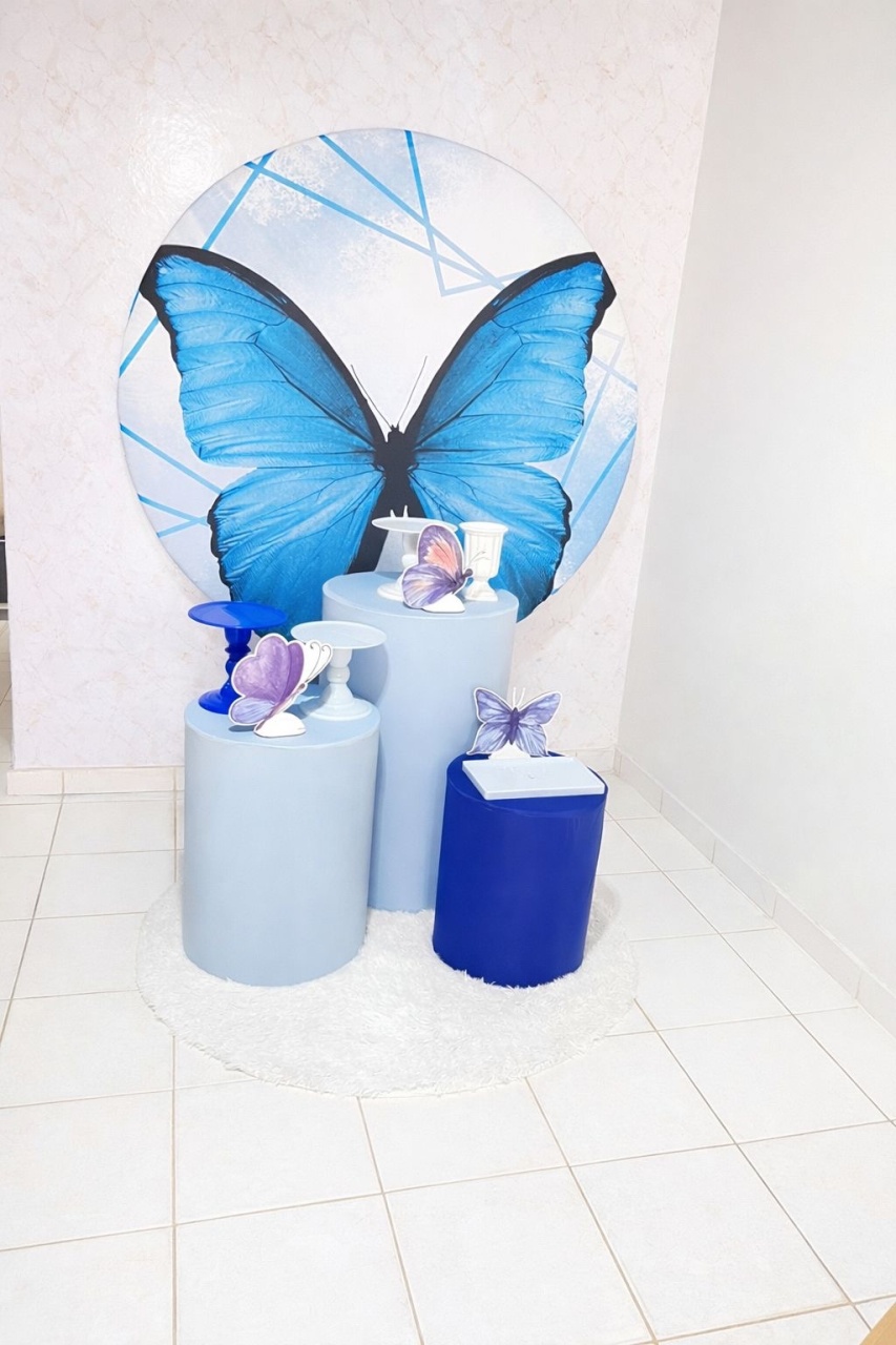 Combo Infantil Borboleta Azul - Brenda silva nascimento 