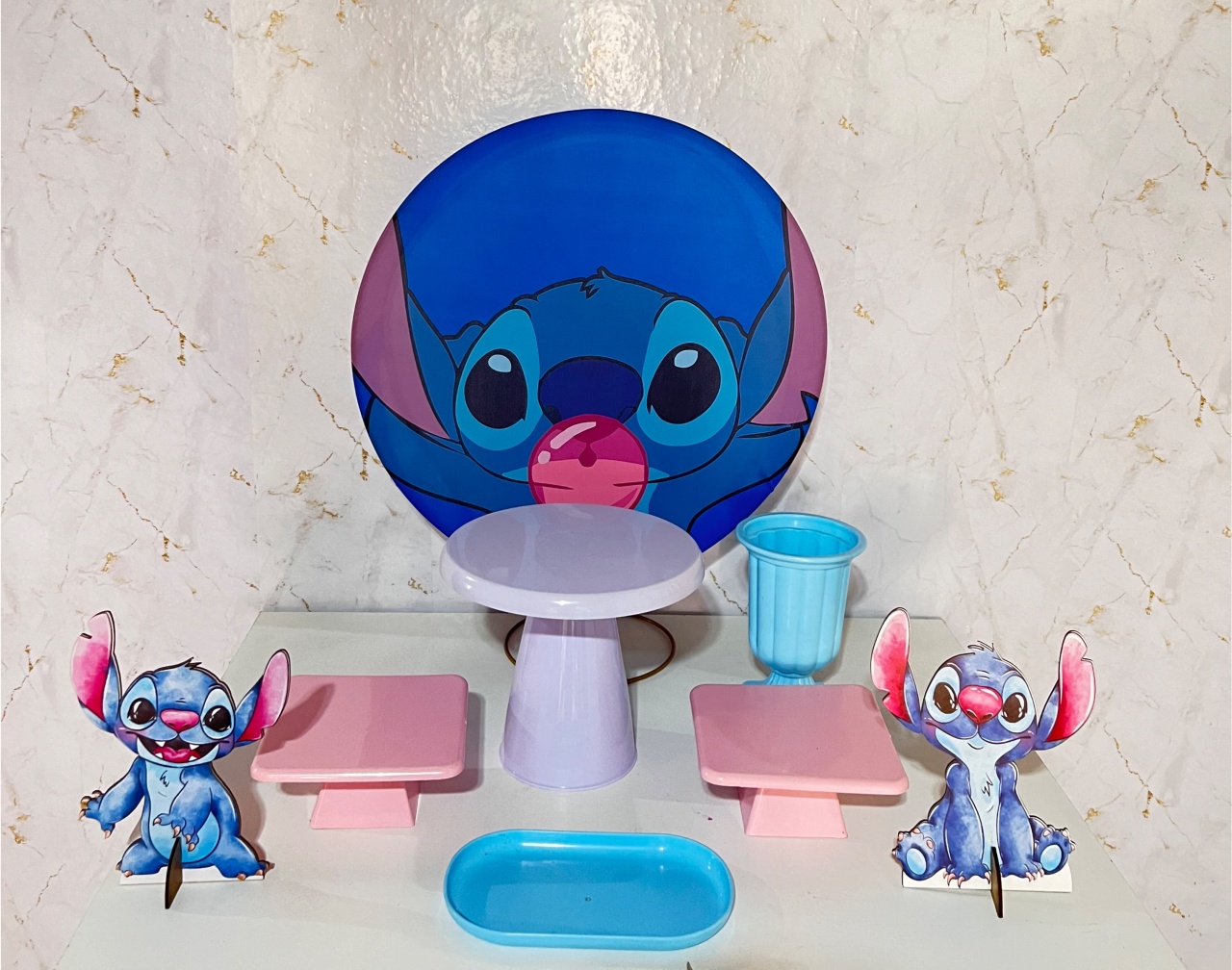 Festa Na Mesa Stitch Chiclete - Brenda silva nascimento 