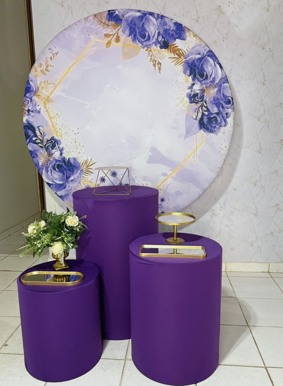 Combo Adulto Floral Roxo - Brenda silva nascimento 