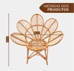 Cadeirinha de Vime Floral Infantil - imagem 2