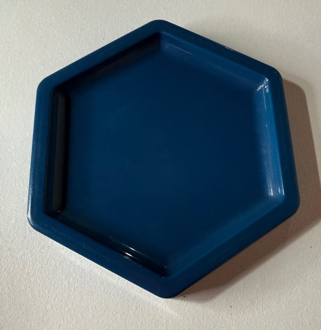 Bandeja Festa Na Mesa Hexagonal Azul Marinho  - Brenda silva nascimento 