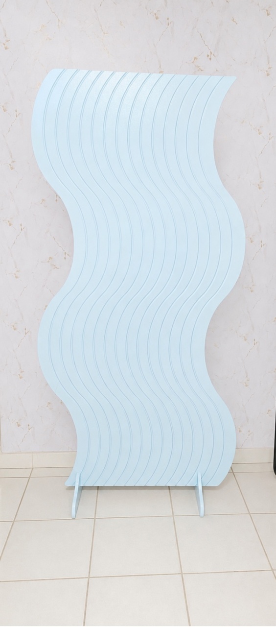 Painel Azul Ondulado - Brenda silva nascimento 