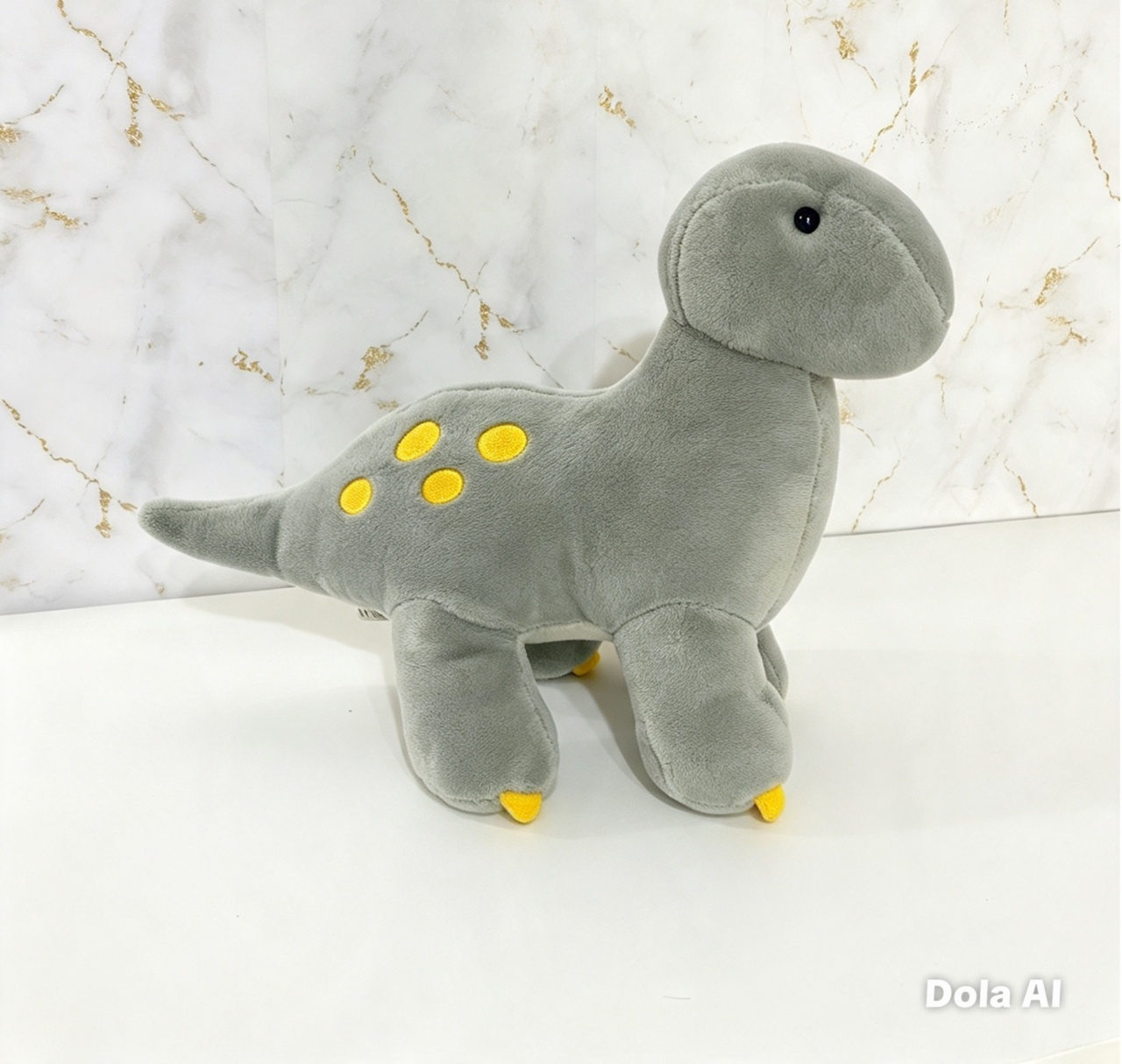 Pelúcia Dino Cinza - Brenda silva nascimento 