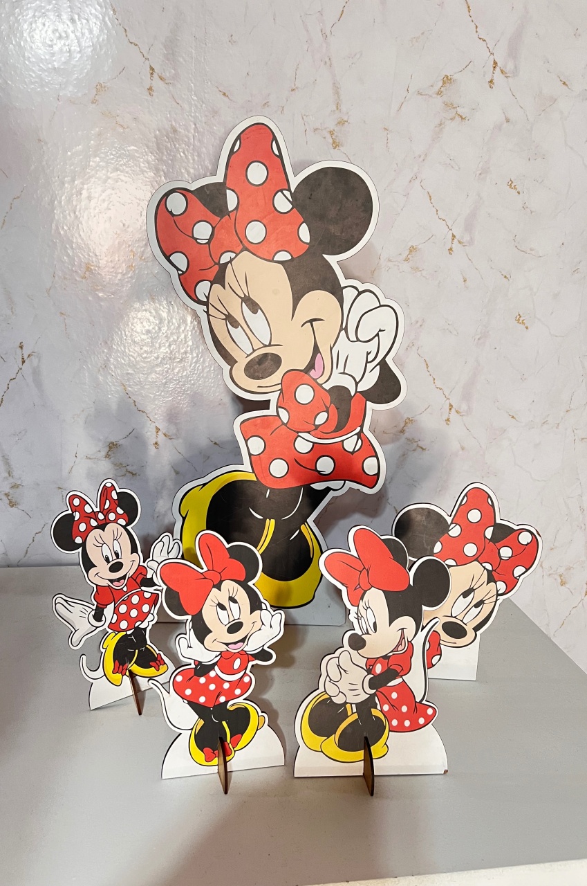 Kit Display Minnie Vermelha - Brenda silva nascimento 