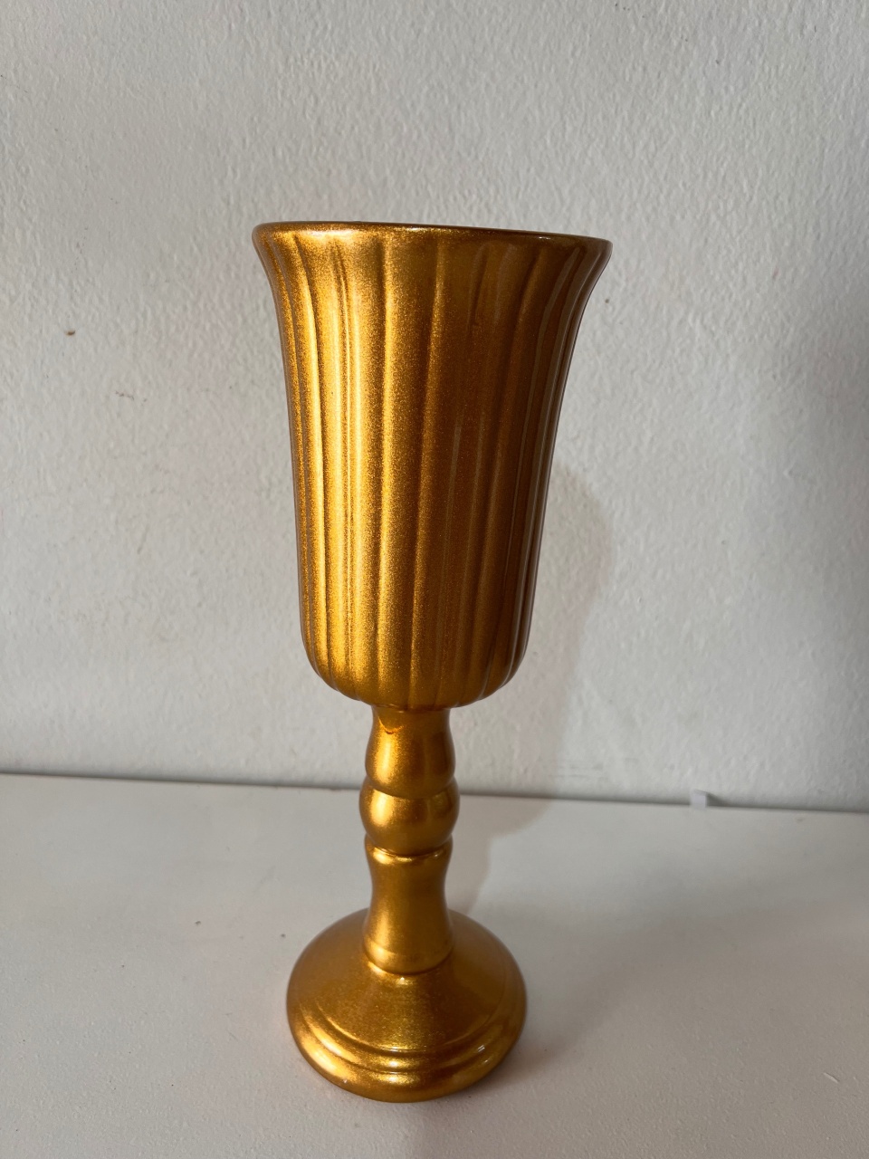 Vaso Cerâmica Dourado  - Brenda silva nascimento 
