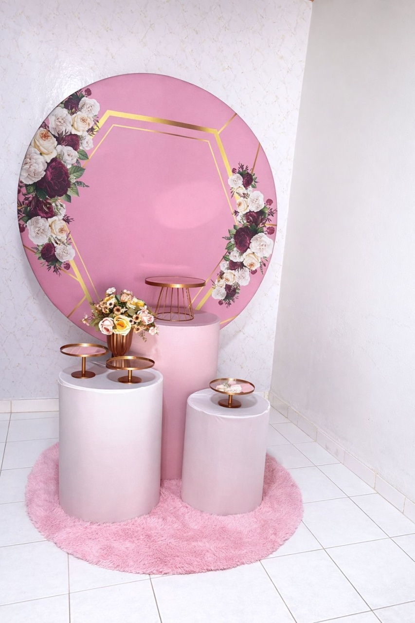 Combo Adulto Floral Rosa 2 - Brenda silva nascimento 