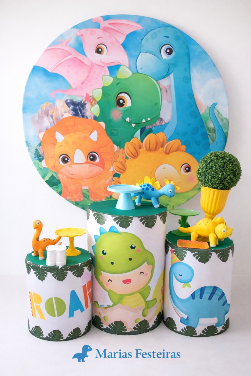 Kit Queridinho Dino Baby  - Marias Festeiras 