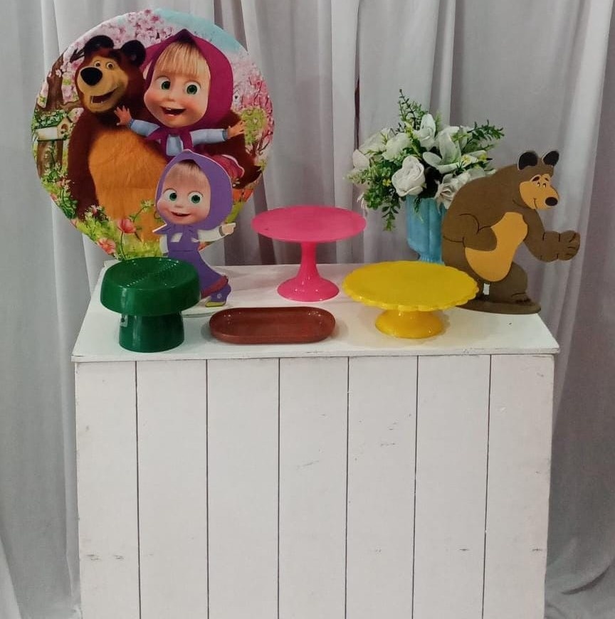 Mine Kit Marsha E O Urso ( É Só Um Bolinho) - Marias Festeiras 