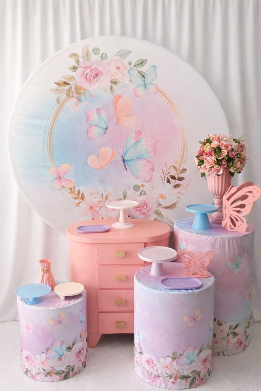 Kit Borboleta Rosa  - Marias Festeiras 