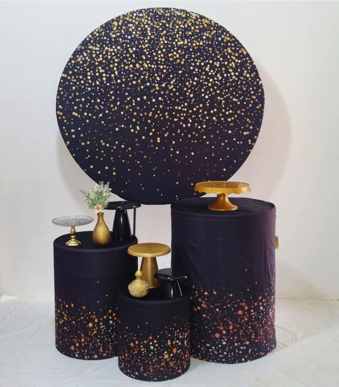 Preto Com Glitter 1 Kit Padrão  - Ateliê Click Festas 