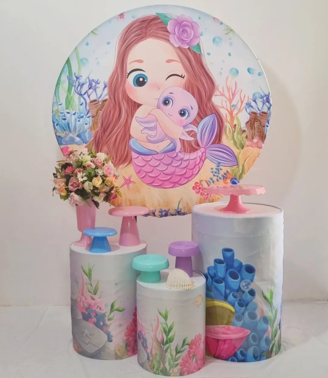Sereia Cute Kit Padrão  - Ateliê Click Festas 