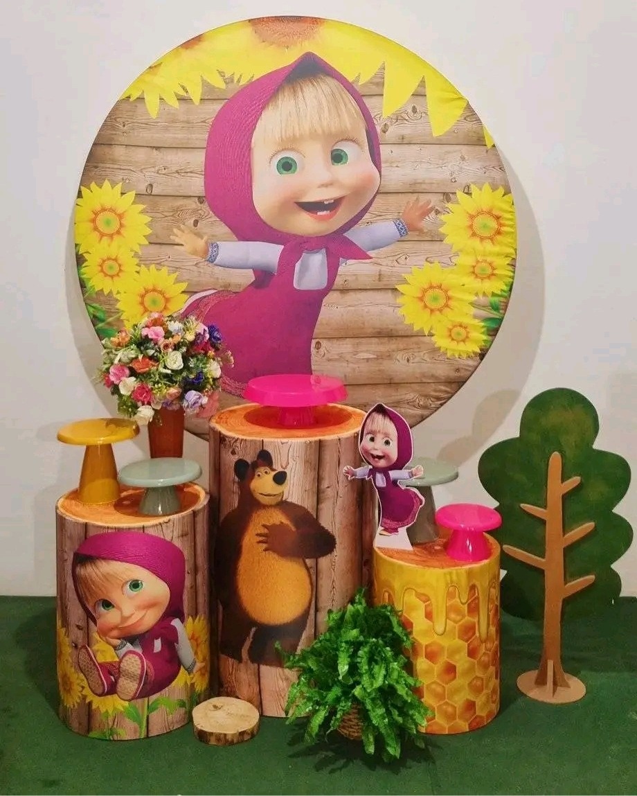 Masha E O Urso Kit Padrão 1 - Ateliê Click Festas 