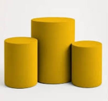 Kit Capas Cilindros Amarelo/ Festa - DECORANDO SONHOS