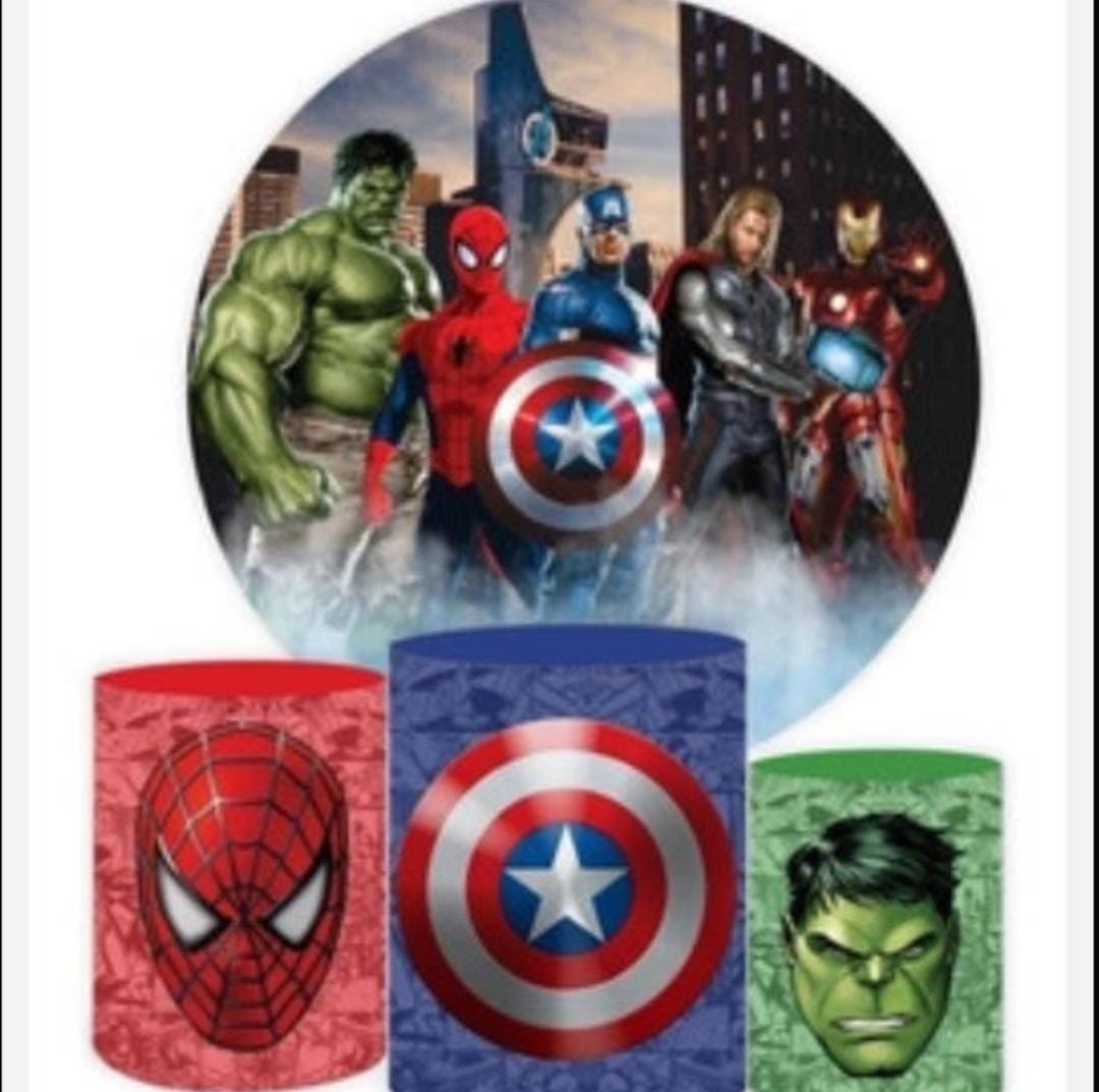 Heróis da Marvel - Capa Mais Escura E Colorida - DECORANDO SONHOS