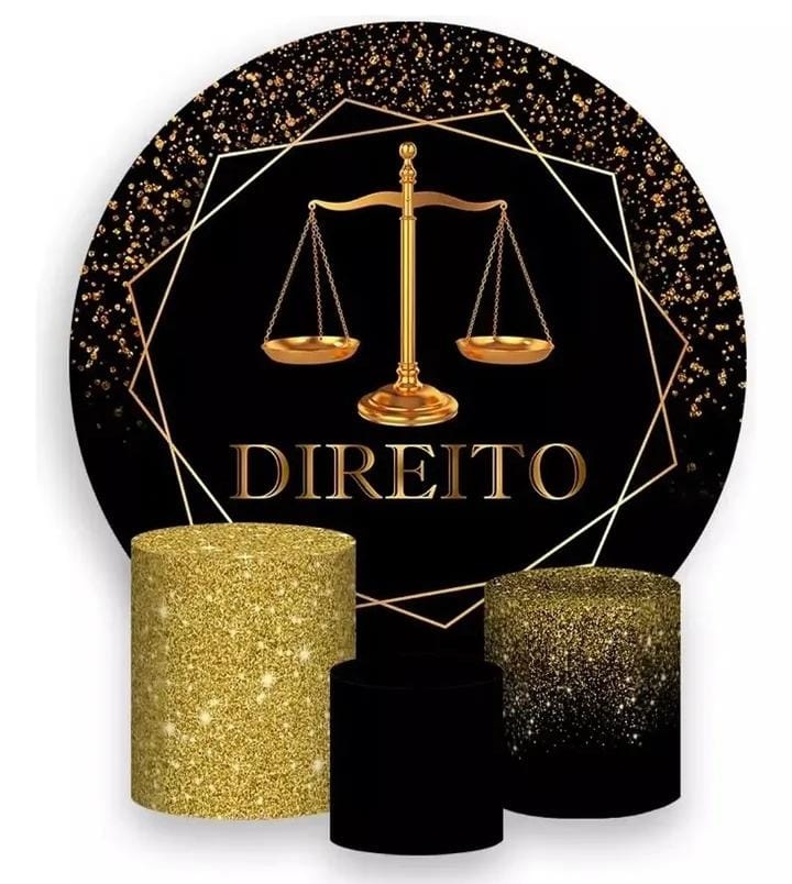 Direito / Preto E Dourado - DECORANDO SONHOS