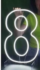 Numero 8 Led 50 Cm - DECORANDO SONHOS