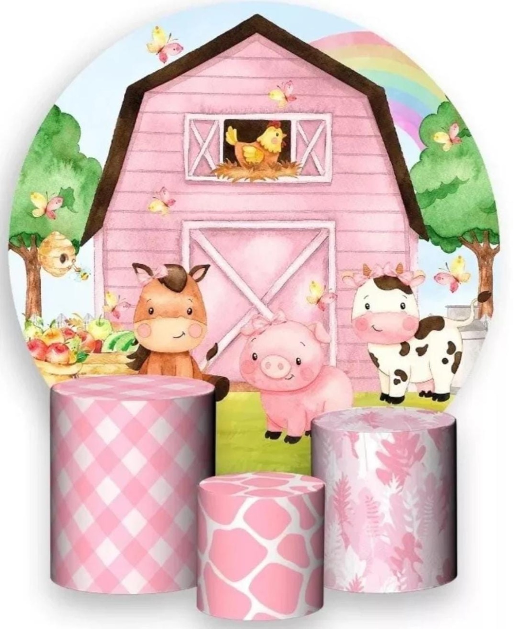 Fazendinha Rosa Kit Capas - DECORANDO SONHOS