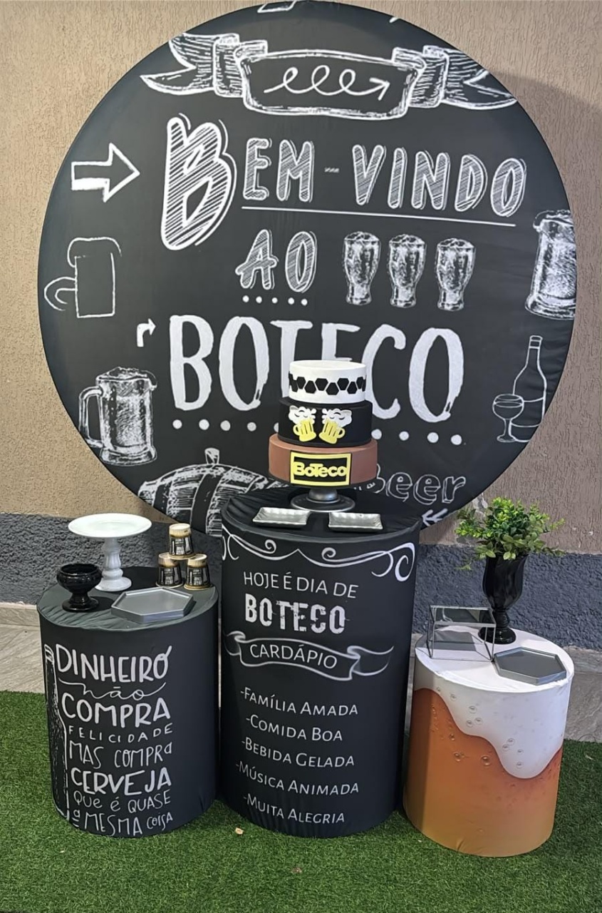 Pegue E Monte Boteco/Cerveja/Completo - DECORANDO SONHOS