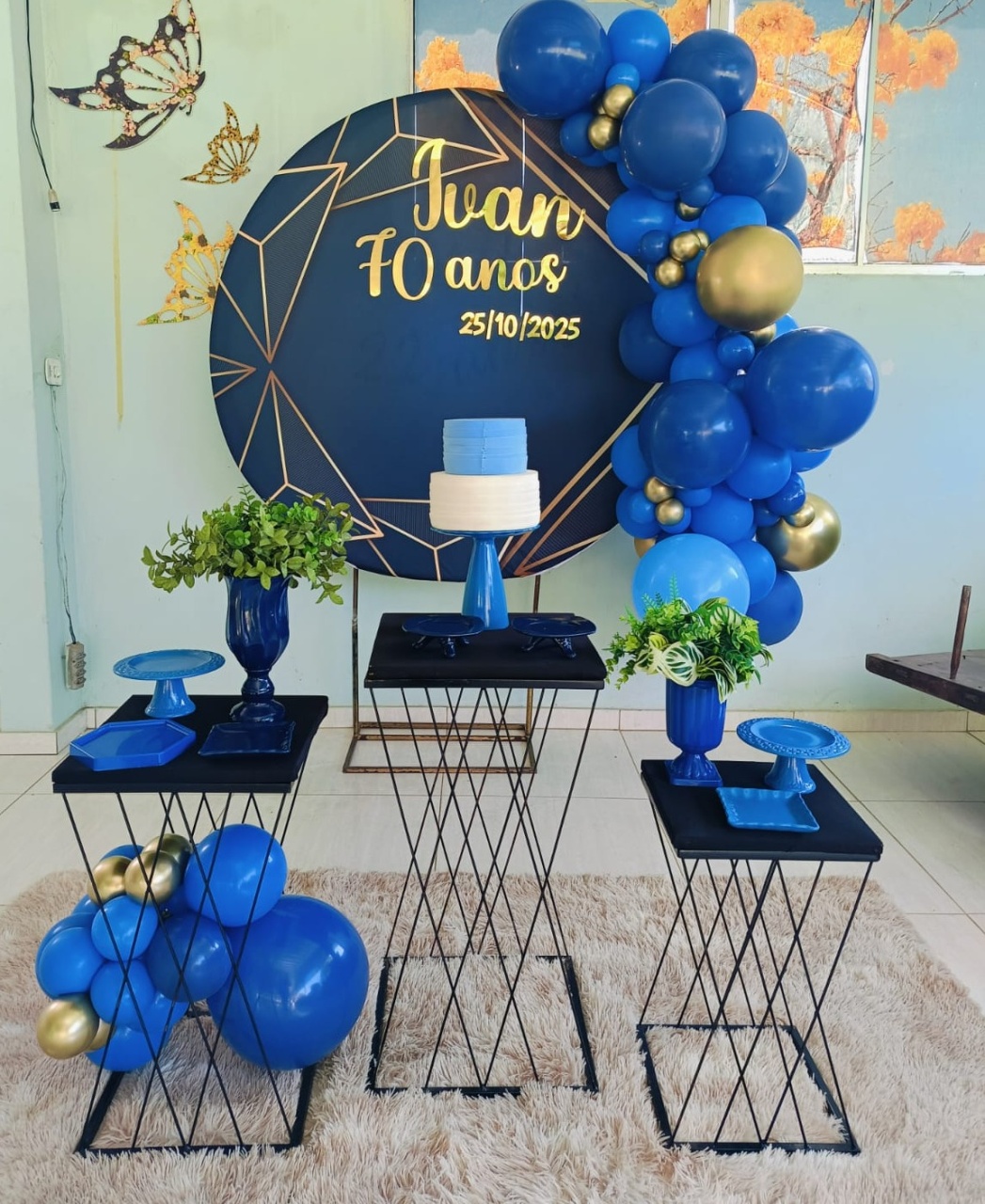 Decoração Tons de Azul - DECORANDO SONHOS